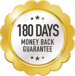 180 Money back Guarantee